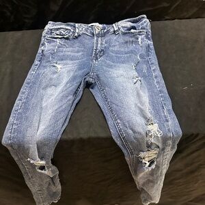 Distressed Blue Jeans-Vervet ladies jeans-size 29-#488